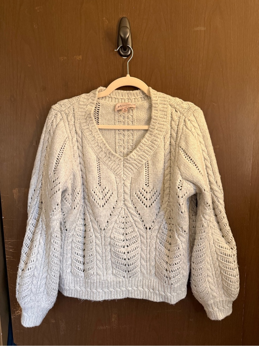 Cozy Philosophy Cream V-Neck Knit Sweater